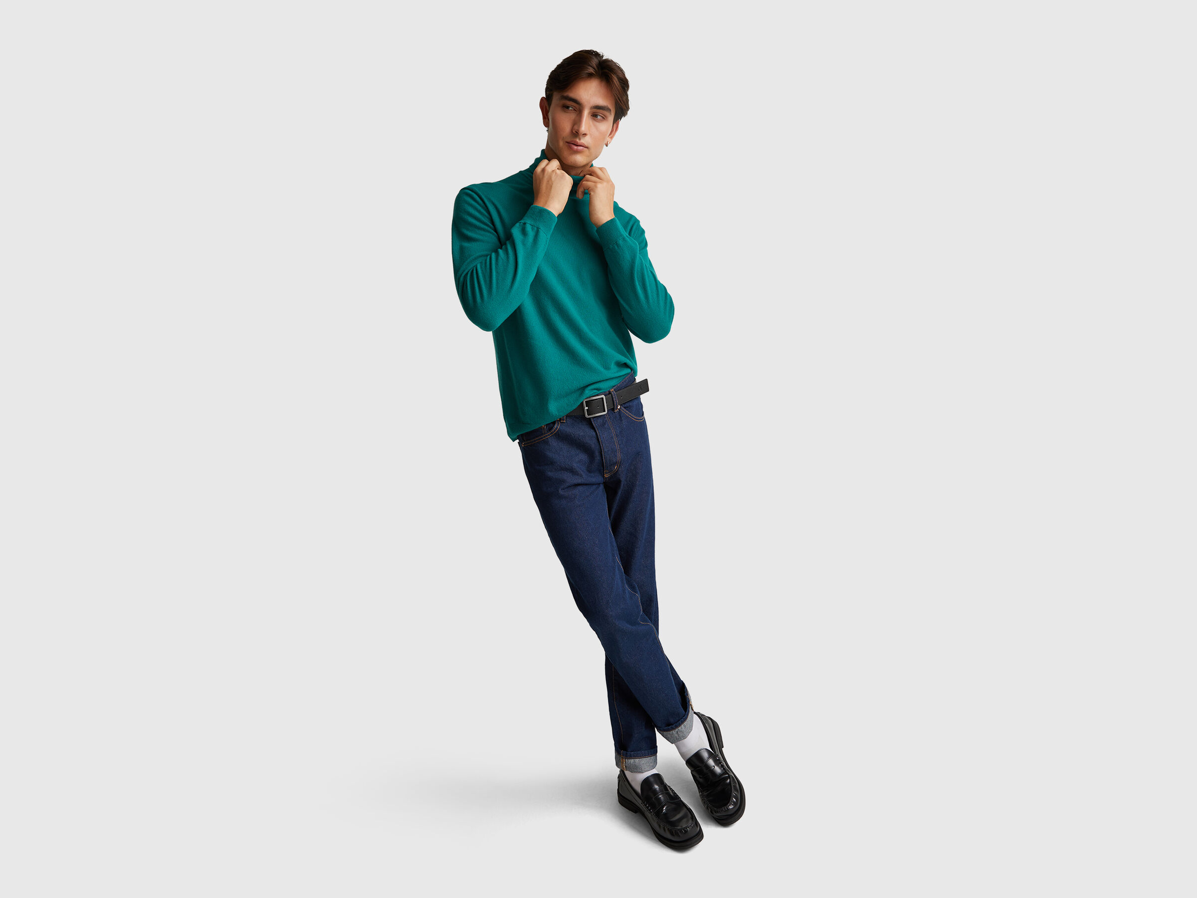 TURTLE NECK SWEATER Men image number 3